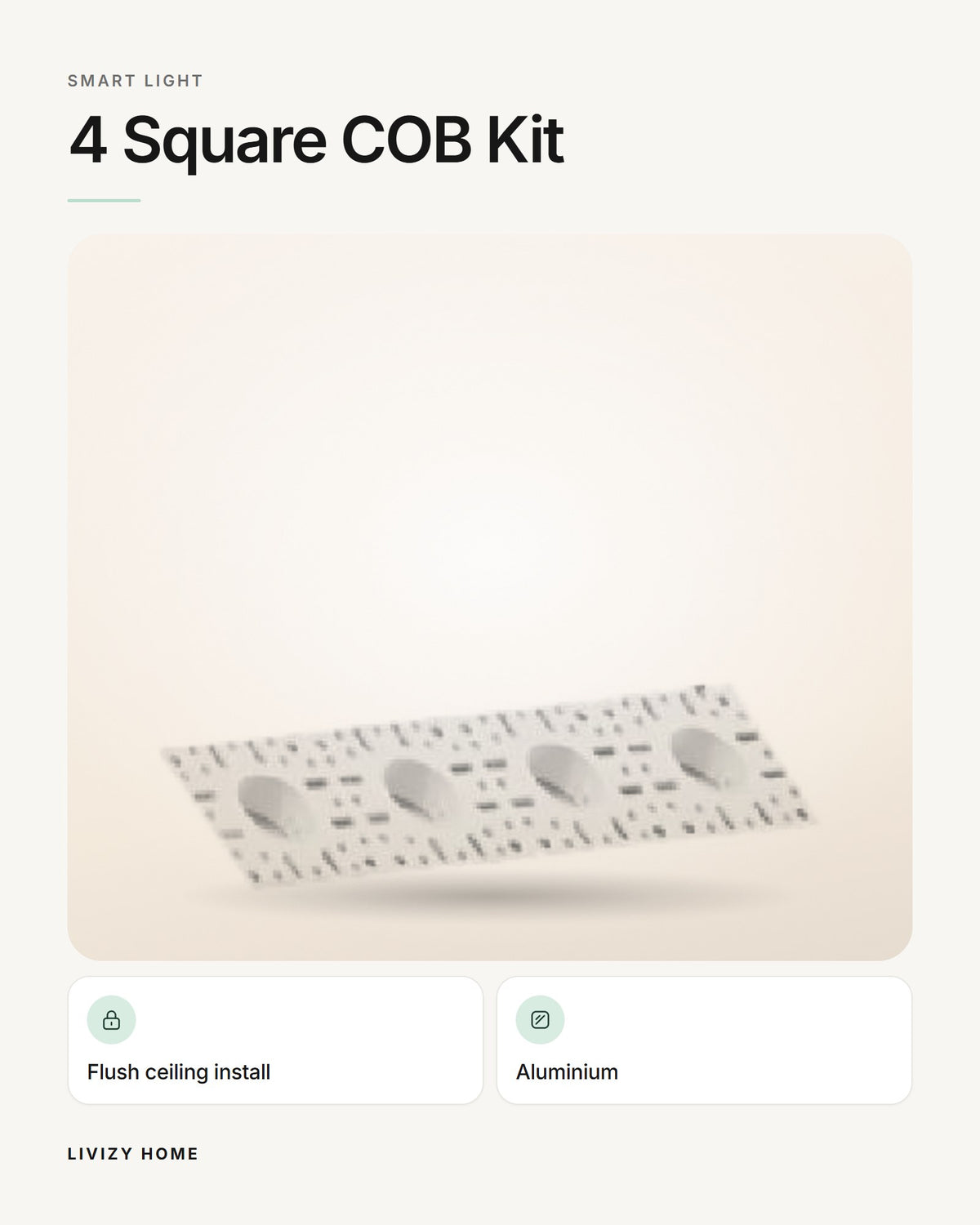4 Square COB Kit – features