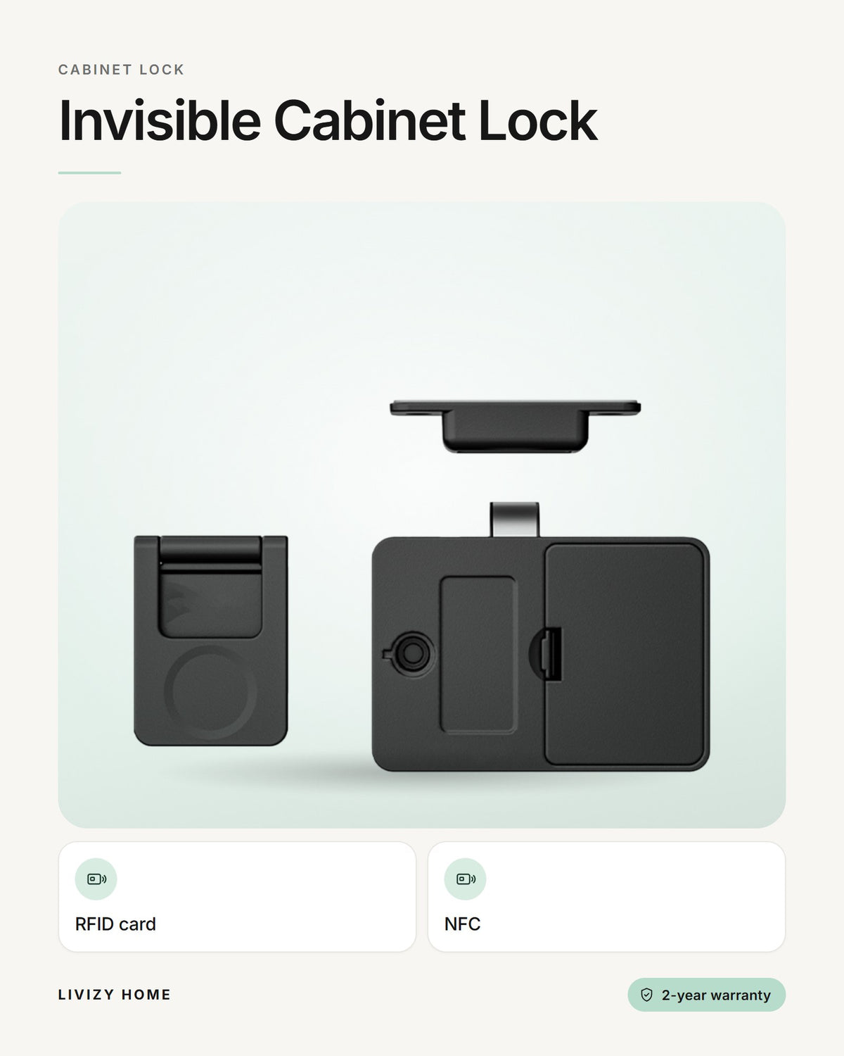 Invisible Cabinet Lock – features