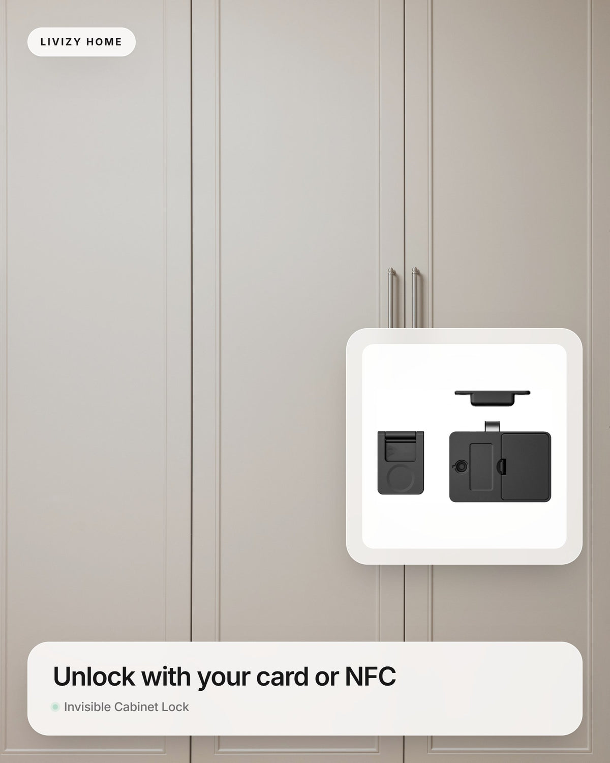 Invisible Cabinet Lock – shown in a home