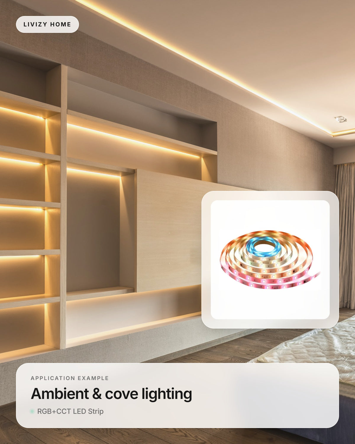 RGB+CCT LED Strip – application example