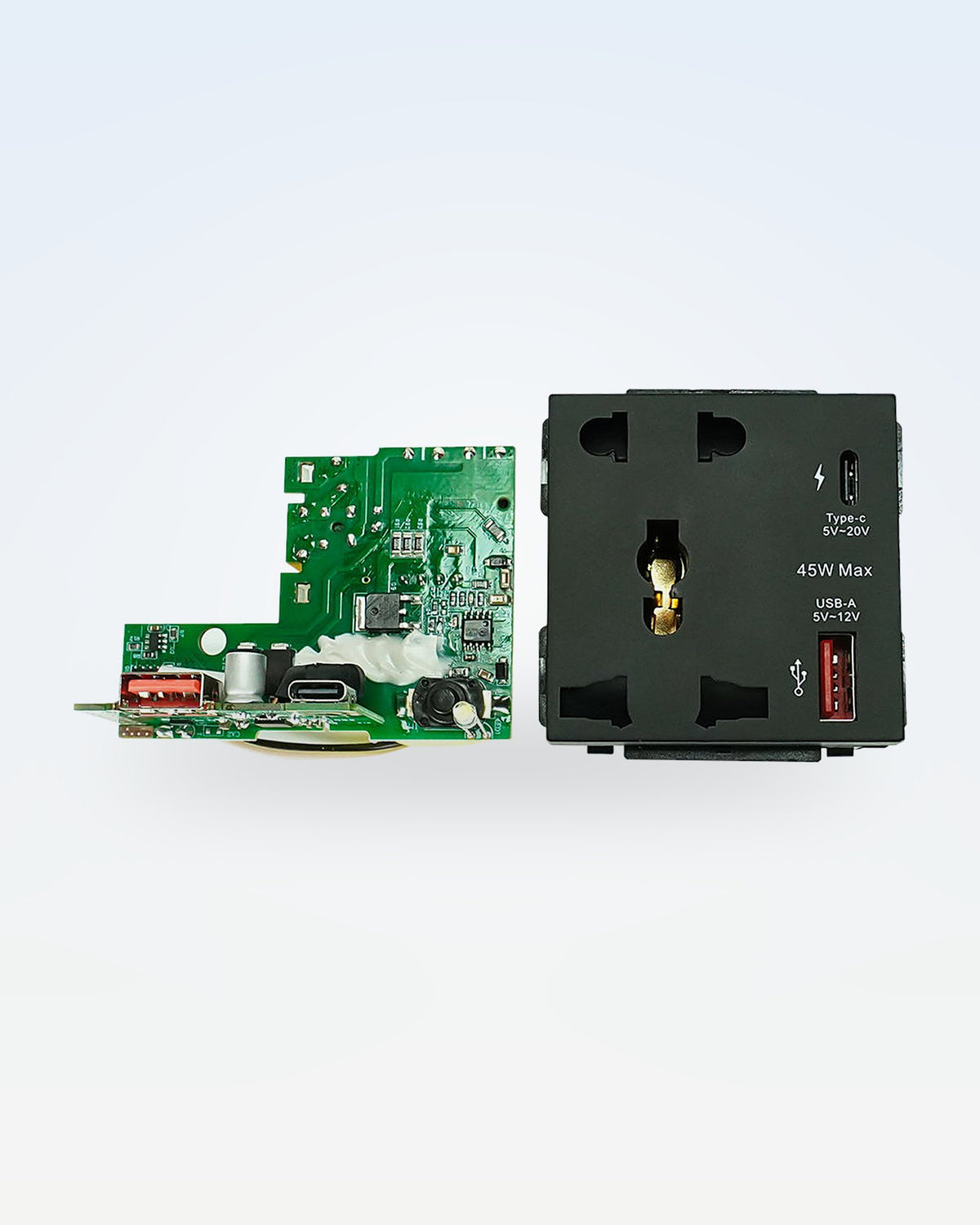 Series 5 · 5 Pin Socket + USB Type A & C