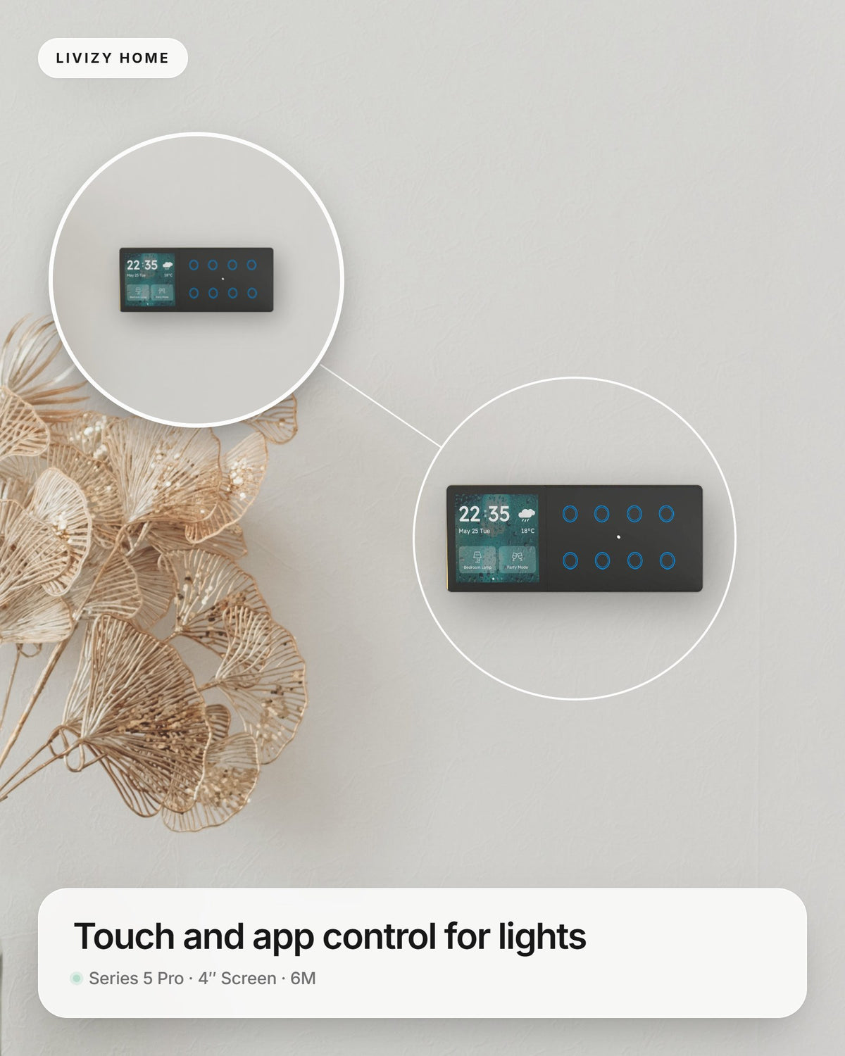 Series 5 Pro · 4″ Screen · 6M – shown in a home