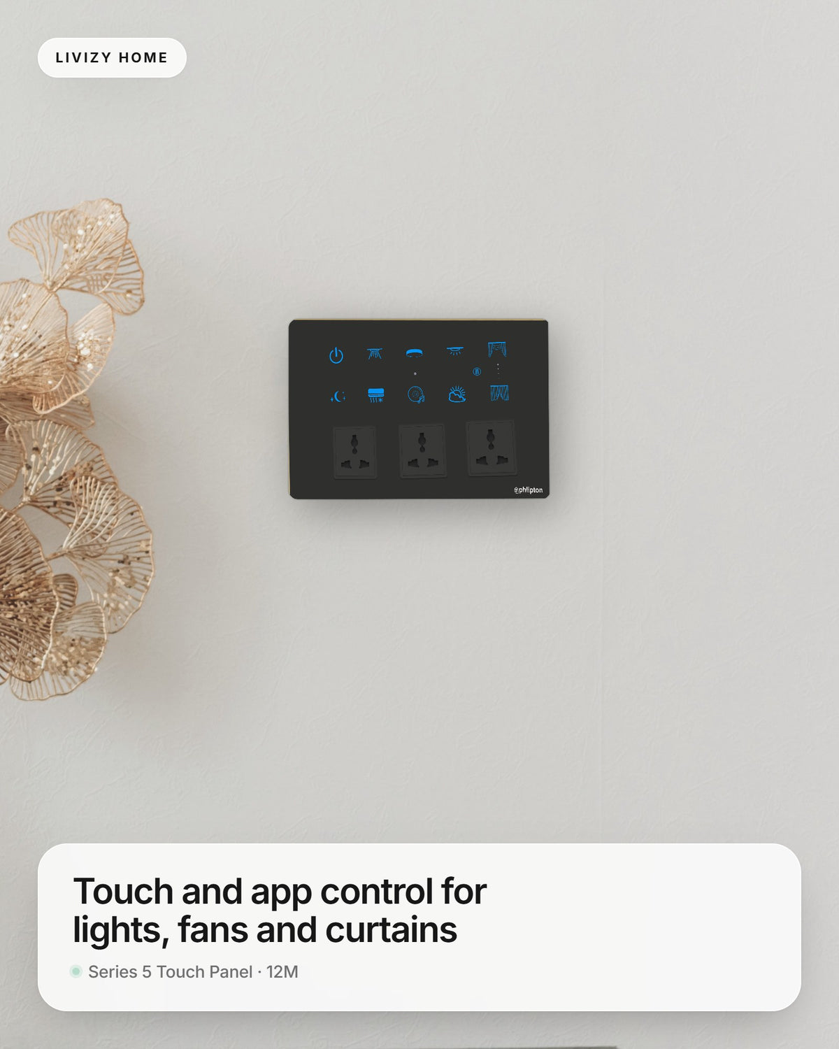 Series 5 Touch Panel · 12M – shown in a home