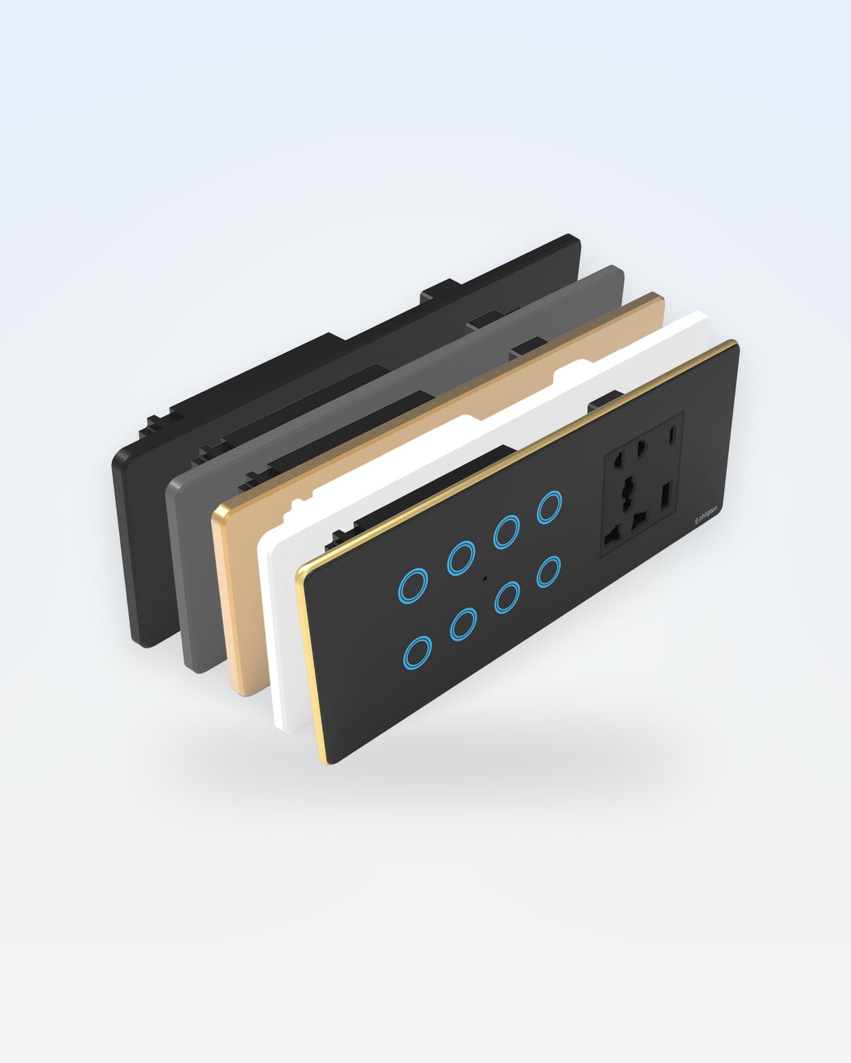 Series 5 Touch Panel · 6/8M – 8 Switch + Socket