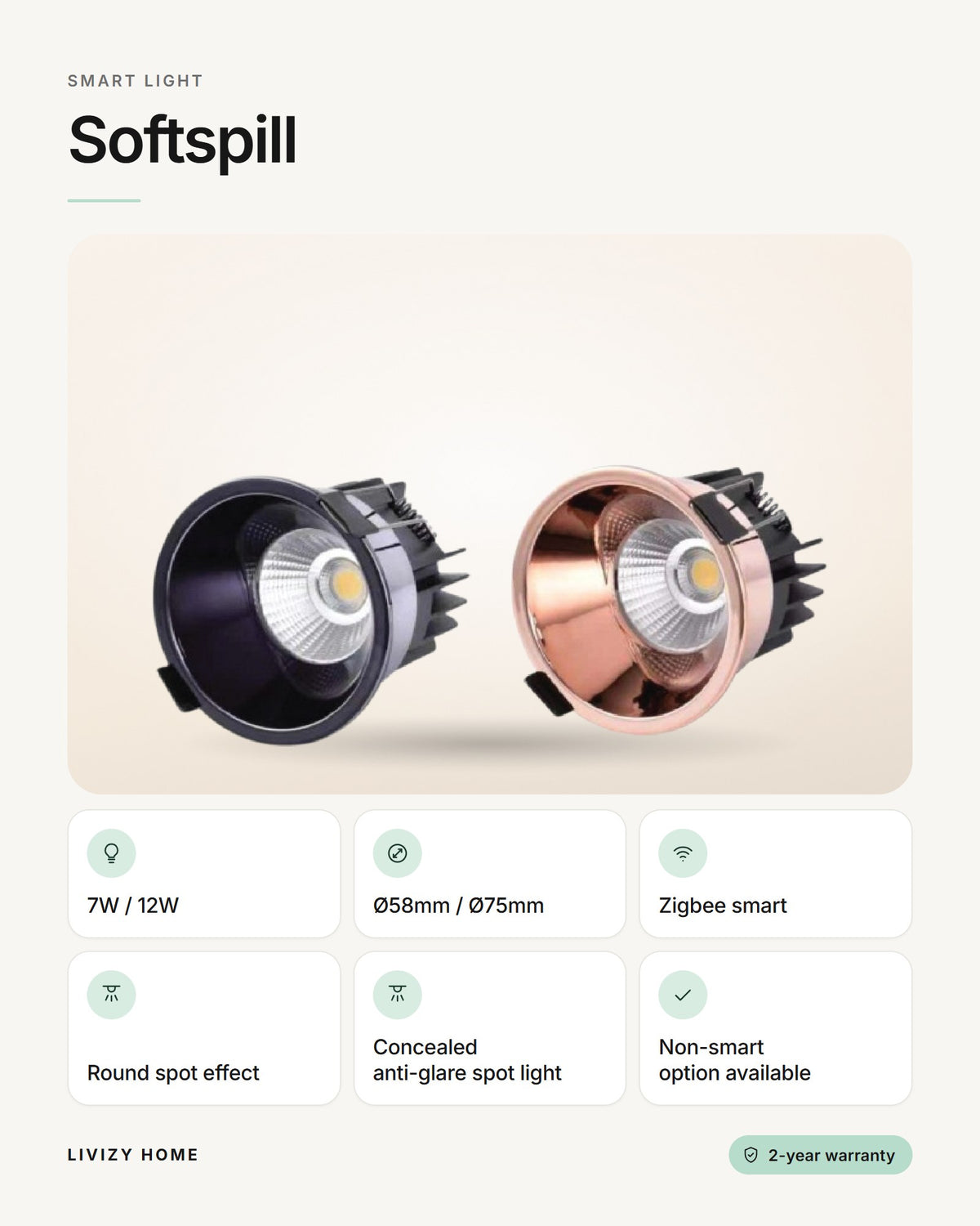 Softspill – features