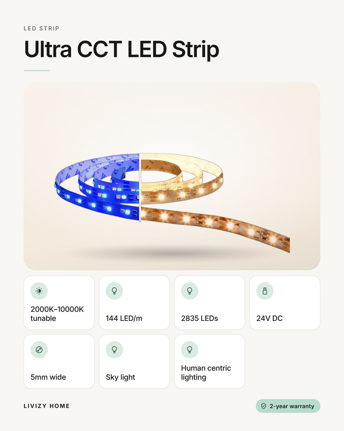 Ultra CCT LED Strip – features