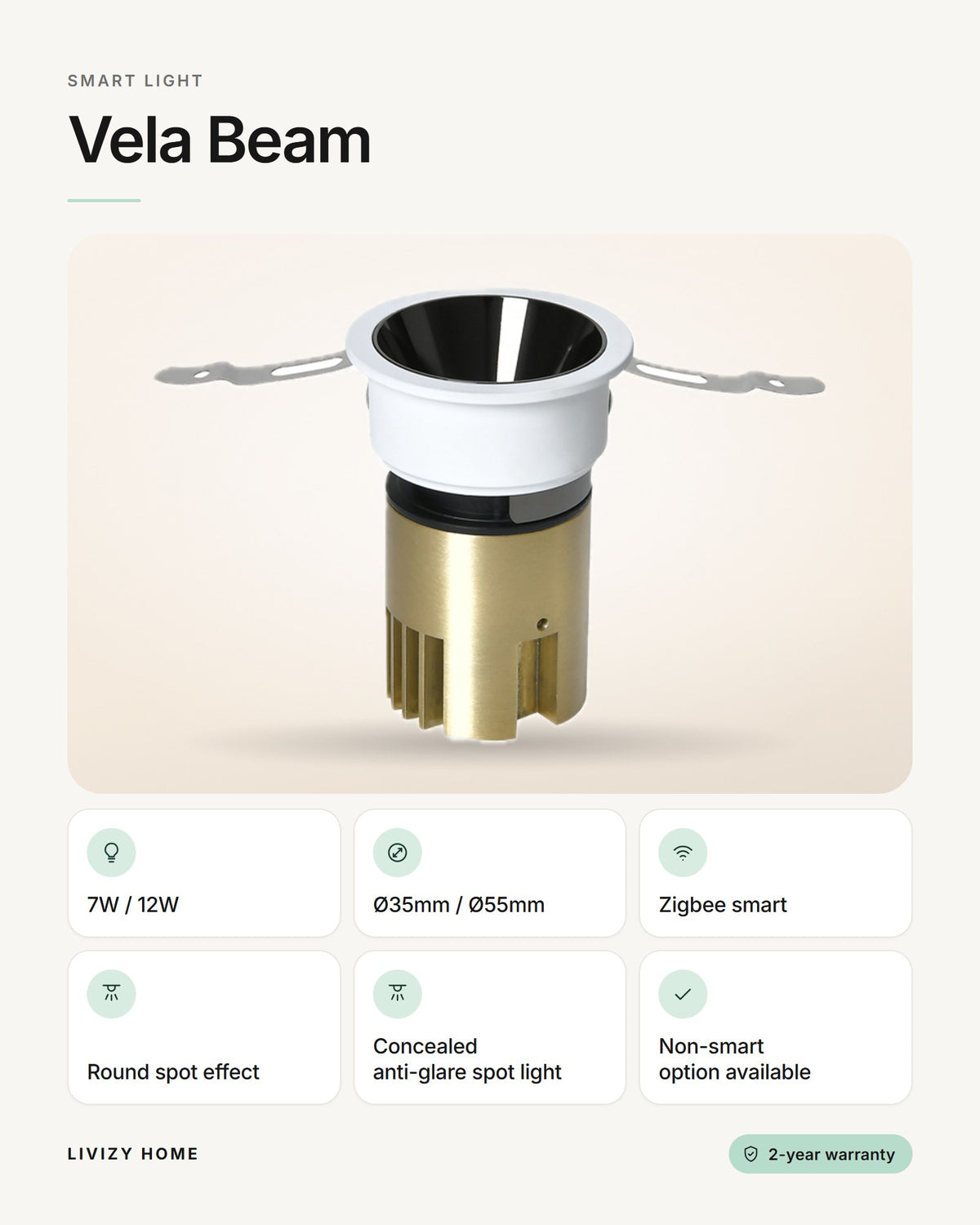 Vela Beam – features