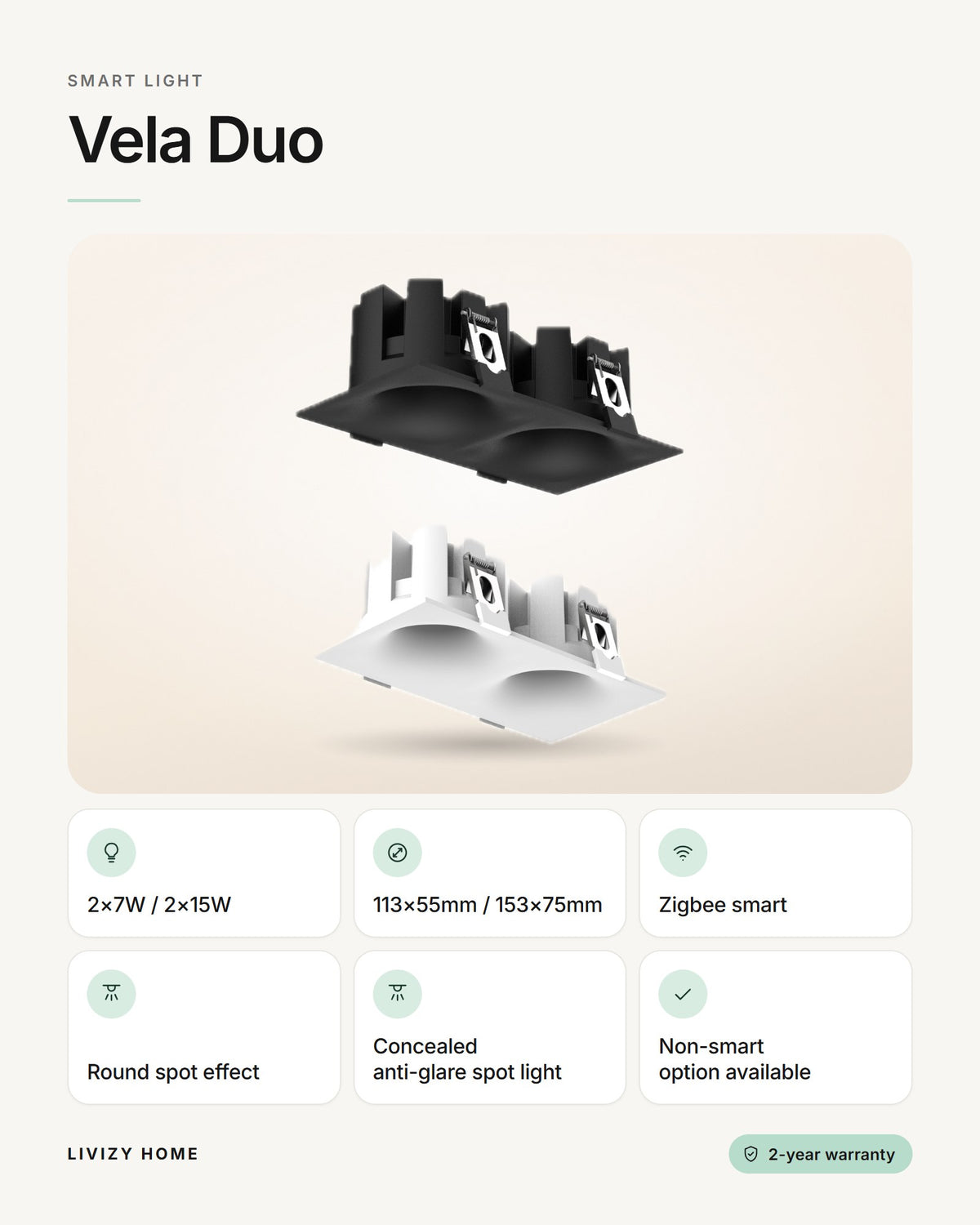 Vela Duo – features