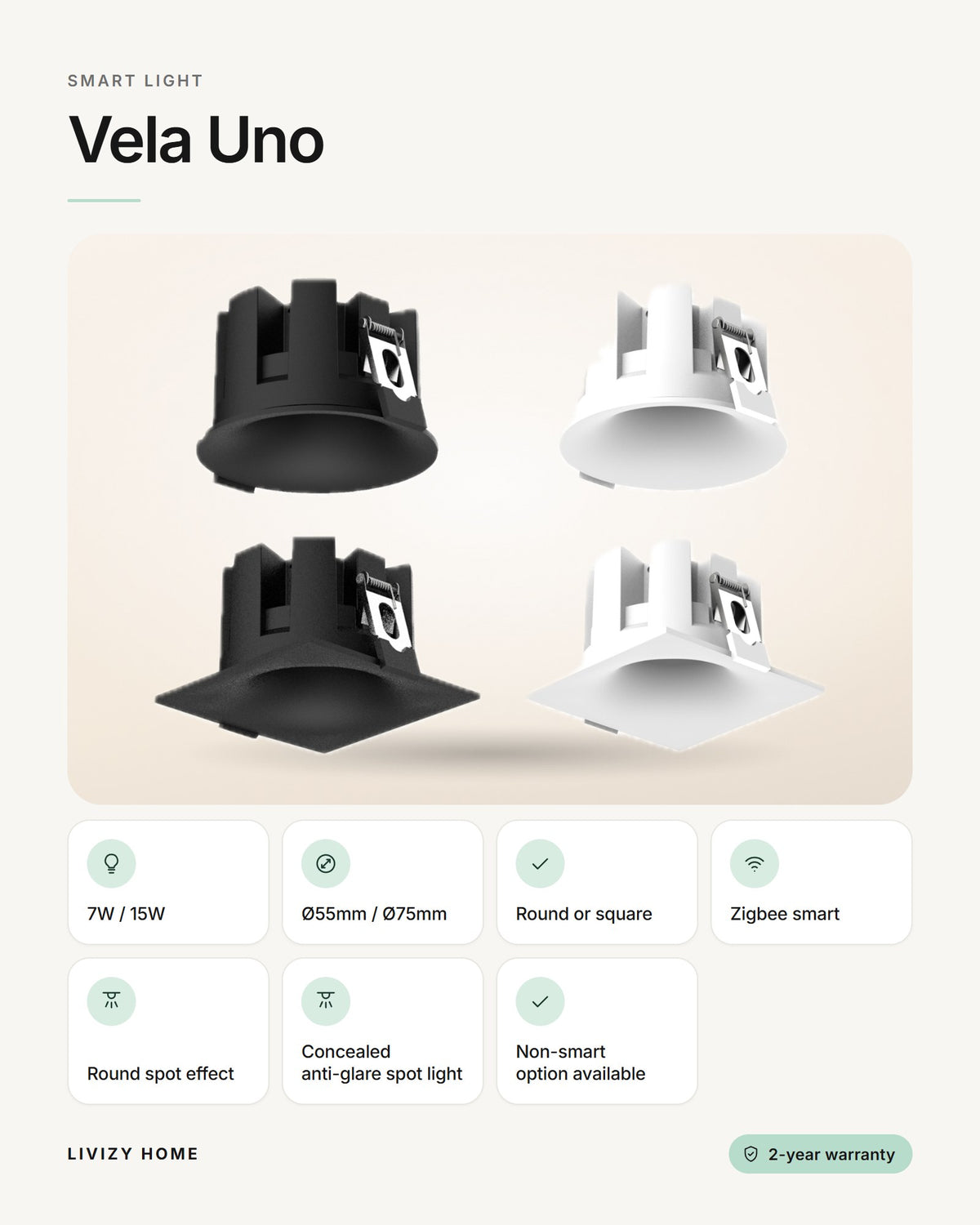 Vela Uno – features
